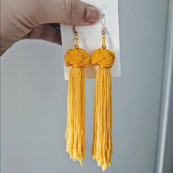 Long Tassel Earrings - Picture 3 of 7